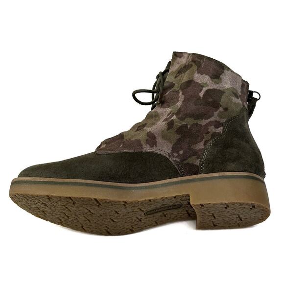 Comfortiva Renny Army Green Camo Suede Boots Womens Size 7M Back Zip New $146 - Picture 4 of 11